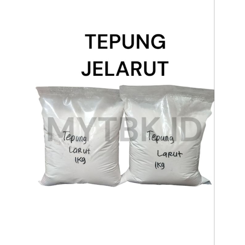 

tepung jelarut / larut / garut baik untuk maag, lambung dan pencernaan. tepung garut pati
