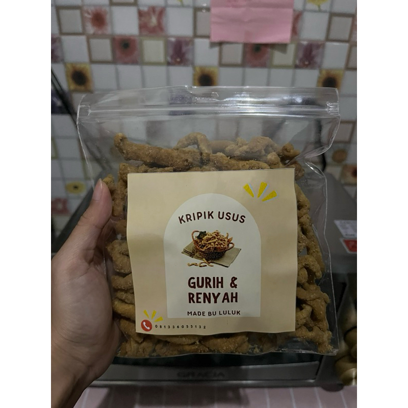

Keripik Usus Crispy Gurih | Camilan Renyah Tahan Lama Kemasan 250gr