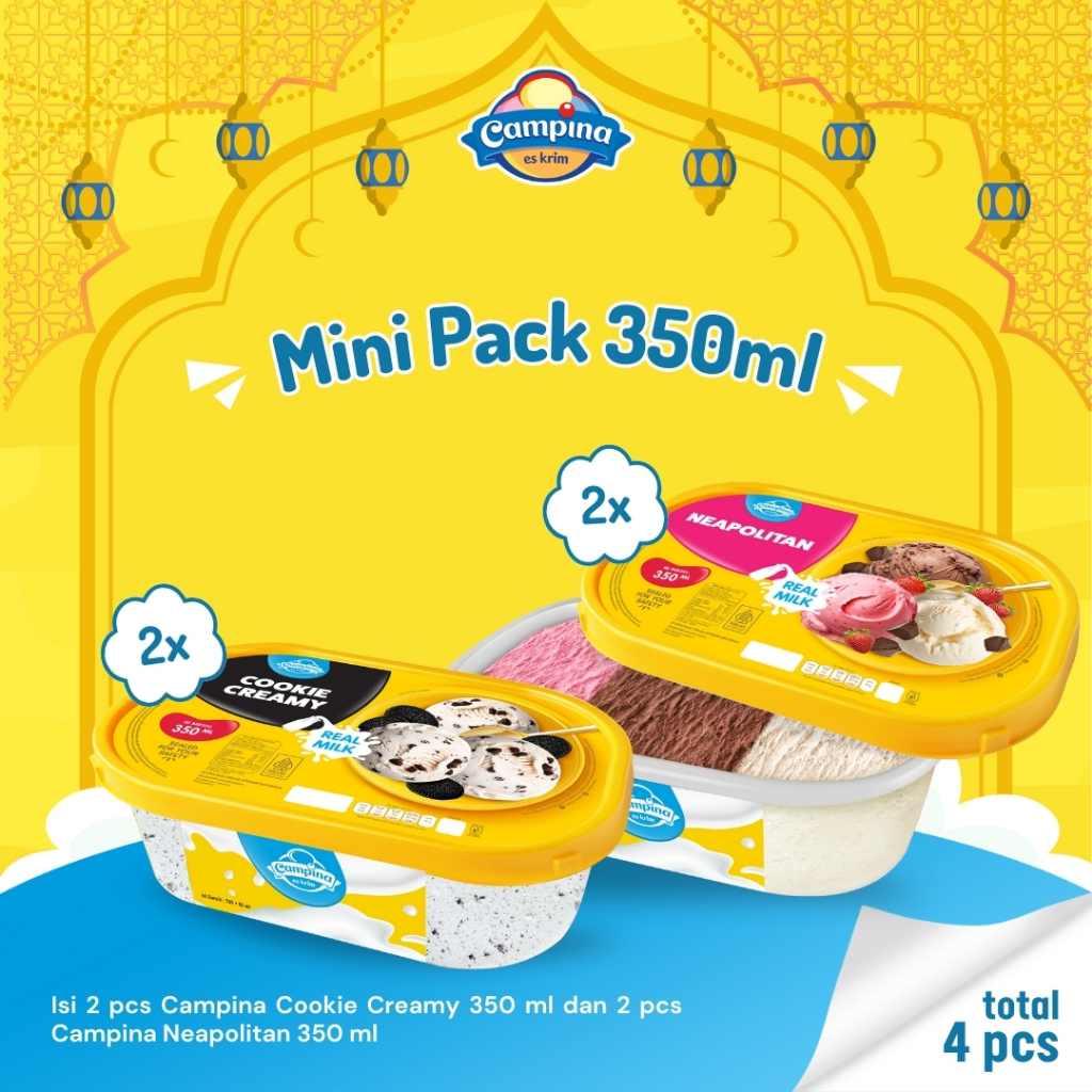 

Campina Mini Pack 350ml - Es Krim