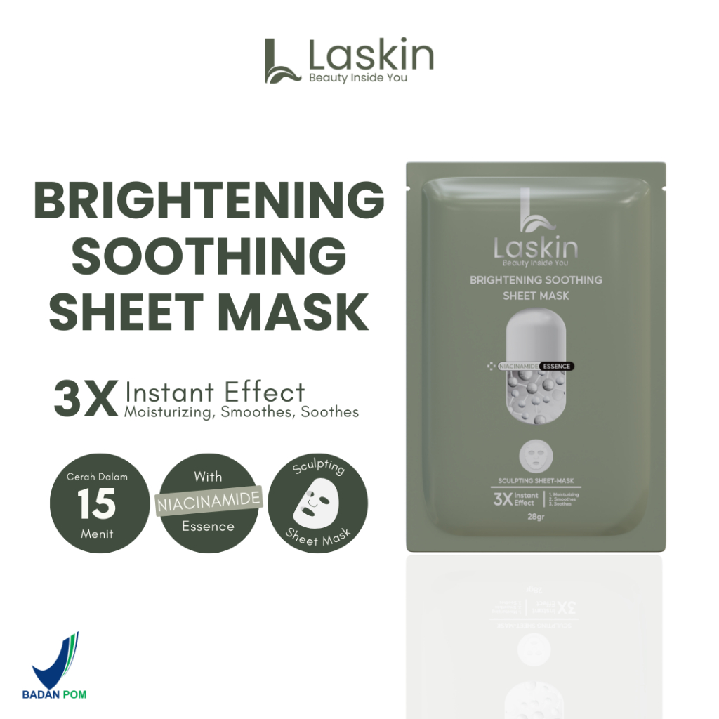 Laskin Brightening Soothing Sheet Mask (Mencerahkan)