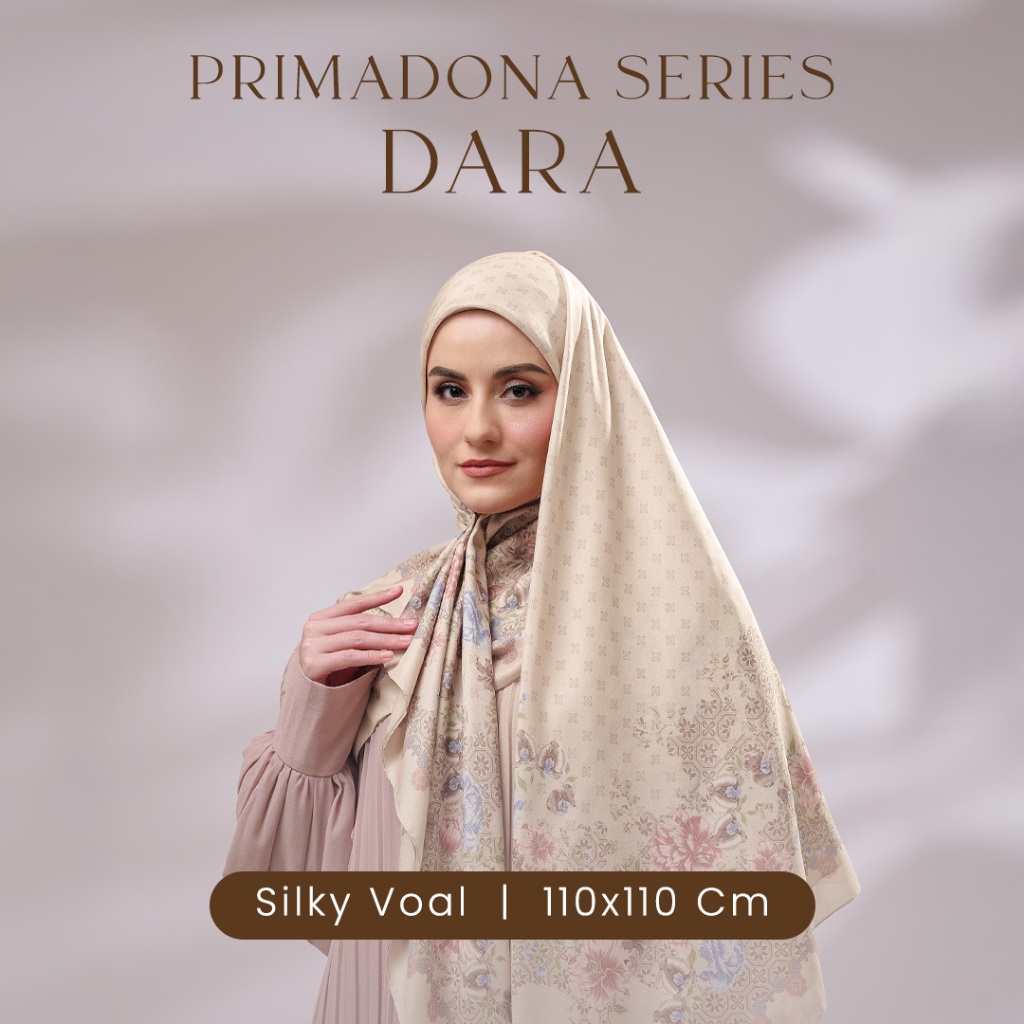 [INCLUDE PREMIUM HARD BOX] ZM Zaskia Mecca - Dara Primadona Series Silky Voal - Hijab Premium Square