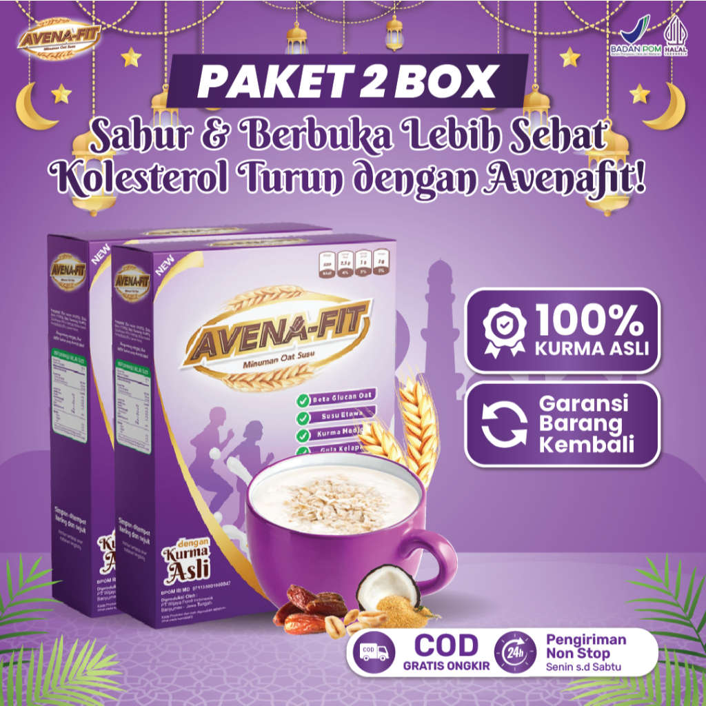 

Paket 2 Box Avenafit - Sereal Oat Susu Solusi Alami untuk Menurunkan Kolesterol dan Mendukung Kesehatan Jantung, Tulang, serta Sendi Tanpa Efek Samping.