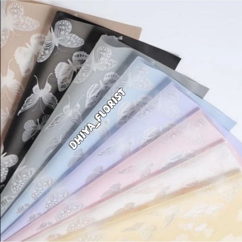 

Jual Per 5 lembar Kertas Cellophane per 20 lembar Free Packing Flower Wrapping Paper Butterfly Celophane Kupu Chellophane Murah