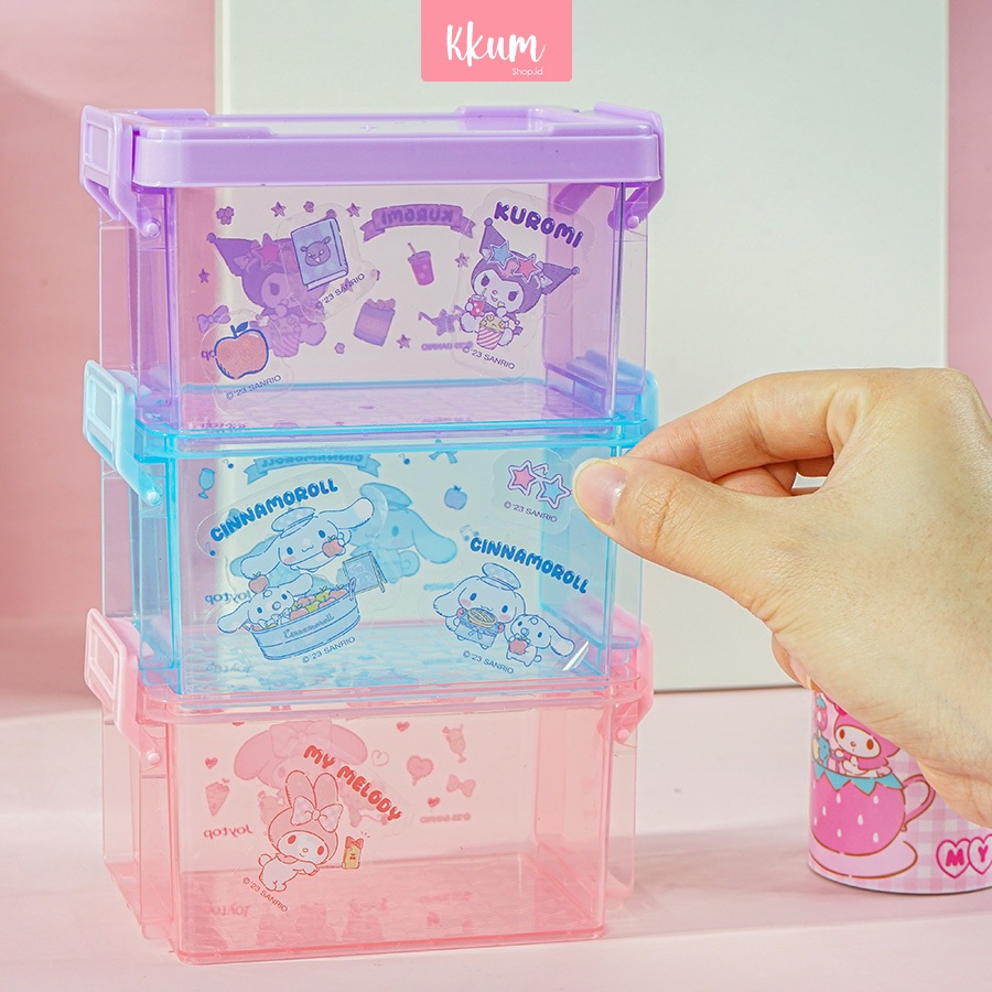 

3PCS Kotak Penyimpanan Sanrio/ Storage Box Serbaguna Acrylic Sanrio