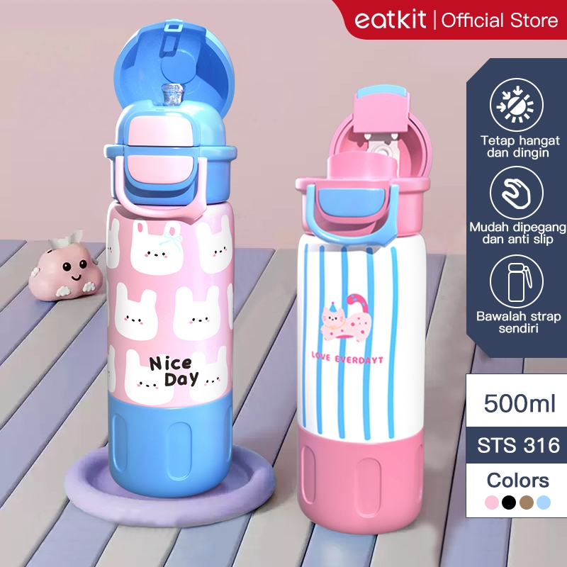 Tumbler Minum Panas Stainless Viral Dingin Sekolah Best Seller traveling Termos Portable Kece Termur