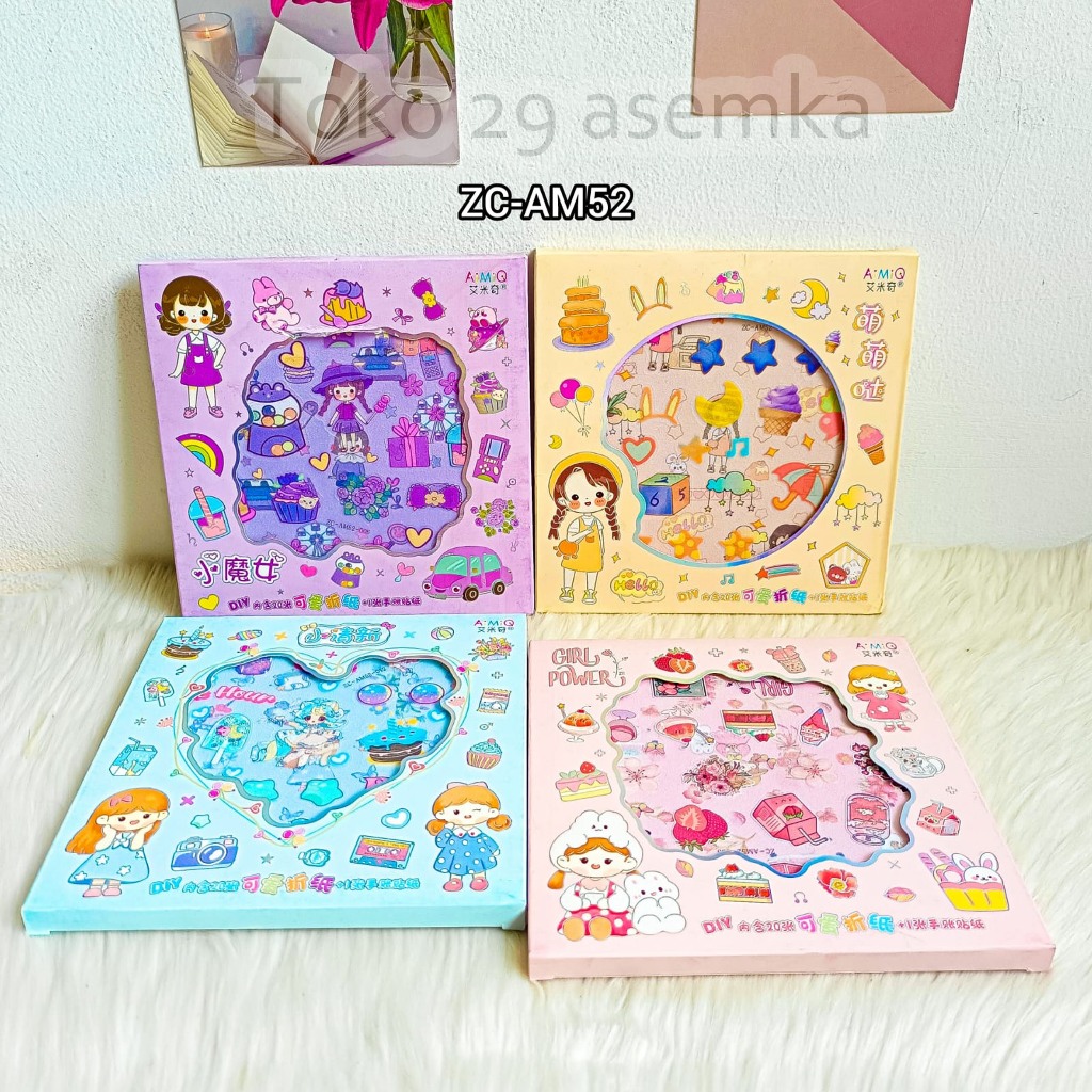 

KERTAS ORIGAMI BERMOTIF + STICKER ZC-AM52 KERTAS LIPAT 1 BOX TERMURAH ALAT TULIS BAGUS KADO UNIK