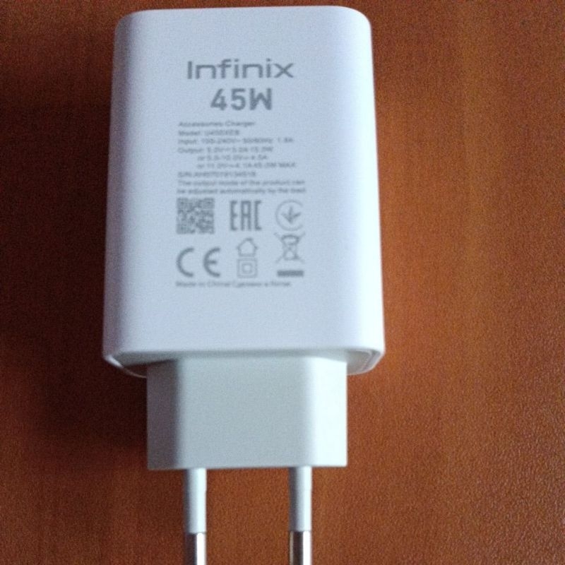 CHARGER ORIGINAL INFINIX 45 WATT