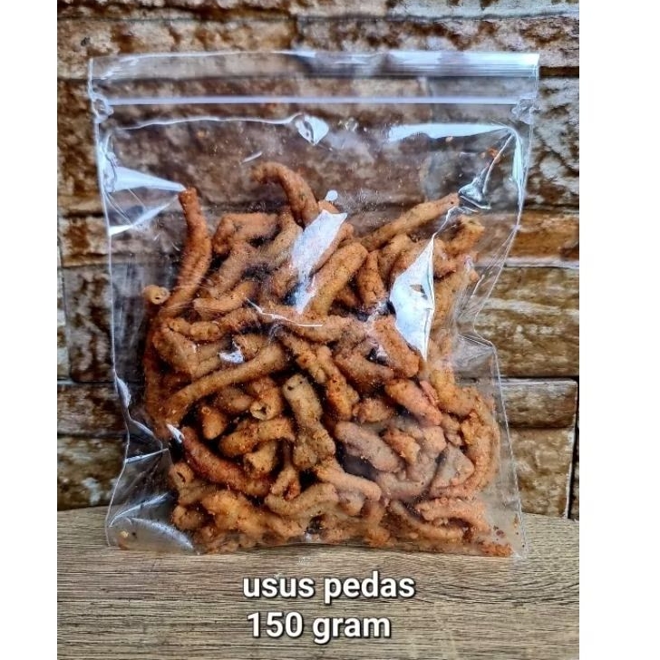 

keripik usus ayam gurih original 150 gram / keripik usus ayam pedas gurih 150 gram