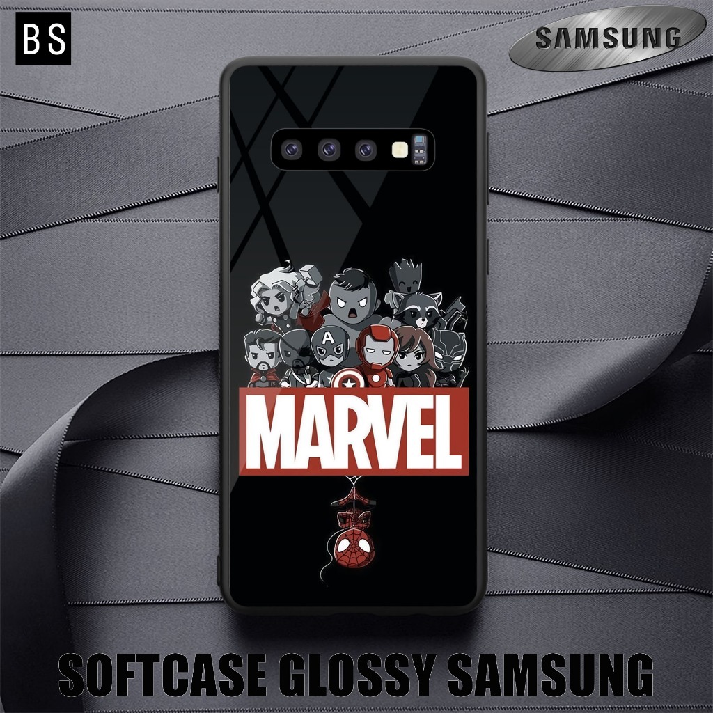 [ AF22 MARVEL ]  Case Glossy HD Samsung S10,S10 PLUS,S10 E.S10 LITE,S9.S9 PLUS,S8,S8 PLUS Kamera Pro