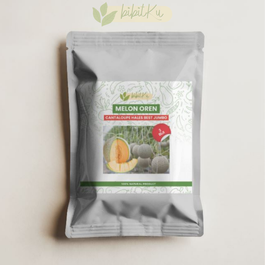 Benih-Bibit Melon Cantaloupe Hales Best Jumbo Melon Oren Orange