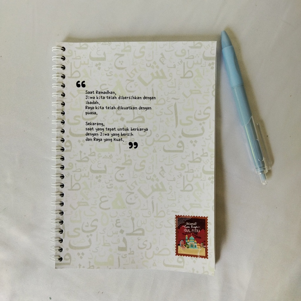 

Notebook Design Custom Ramadhan A5 Aesthetic Jurnal Catatan Kuliah Kerja Jilid Spiral 50 Halaman