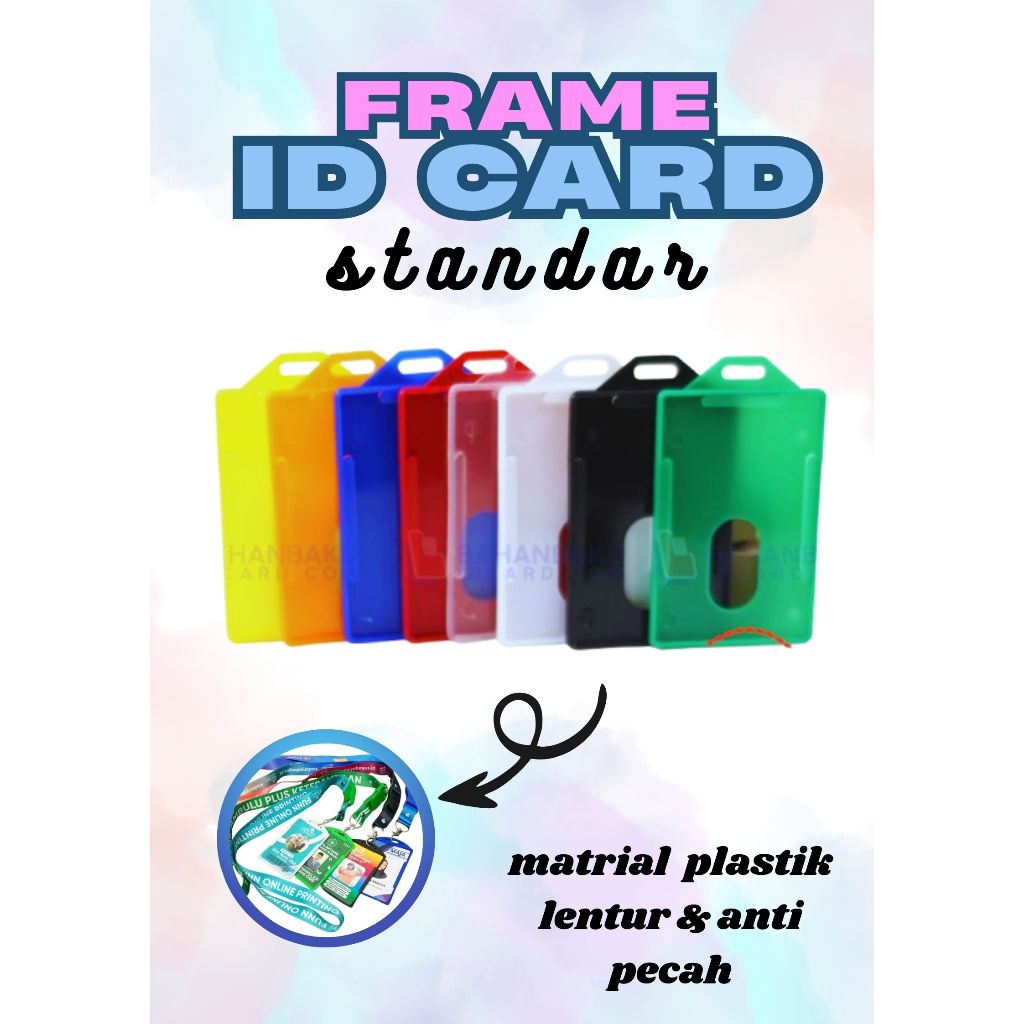 

FRAME CASING tempat kartu id card karyawan/ pegawai kantor PLASTIK mika IBEKA