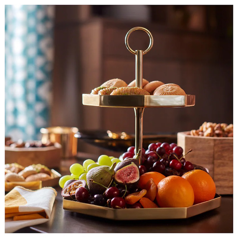 PIRING SAJI UNIK KUE CAKE SERVING STAND | DESSERT-FRUIT PLATTER | TABLE-DECOR DEKOR MEJA PHOTO-PROP 