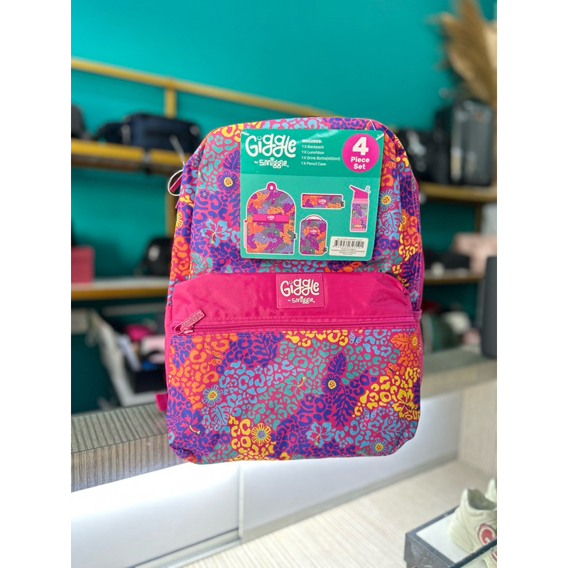 Set Giggle Smiggle 4 in 1 / Tas Smiggle Anak / Tas Sekolah Anak