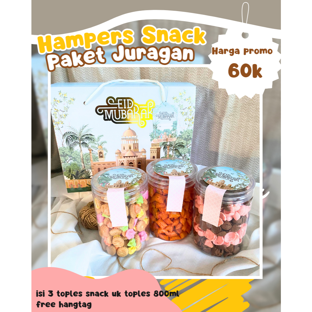 

Paket Snack Idul Fitri Satu Paket Isi tiga / Hampers Enak Dan lezat/Hampers lebaran part 2
