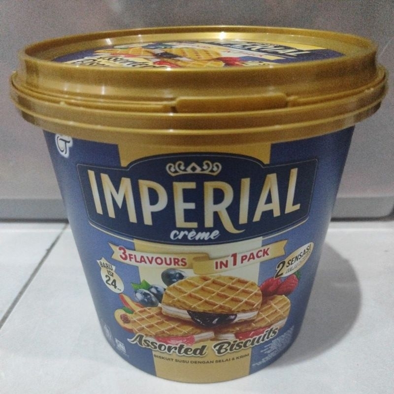 

NEW Imperial Assorted Biskuit Susu dengan Selai & Krim, 3 Rasa dalam 1 Pack 216gr