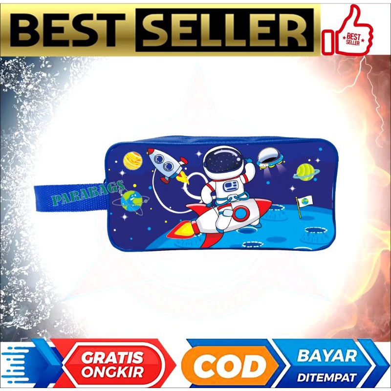 

[AJS] Tempat Pensil Karakter Astronot Kartun/Kotak Pulpen Sekolah Lucu
