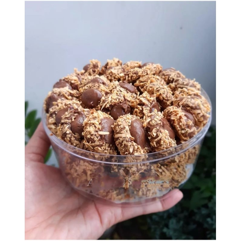 

Thumberprint choco keju toping keju Kue kering premium butter susu by Buhar cookies choco ball chesee