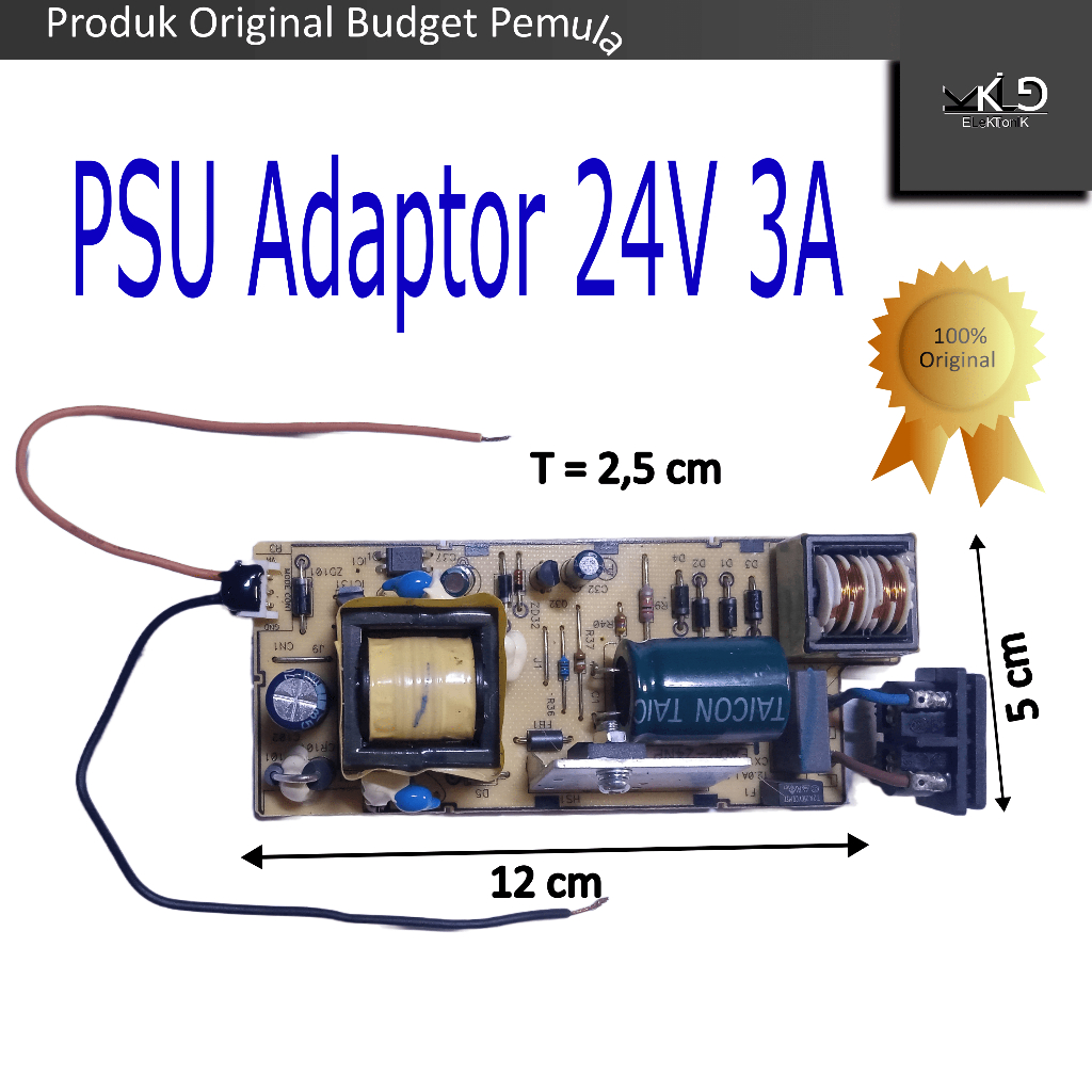 Power Supply SMPS Adaptor 24 Volt 3 Amper 24V 3A Class D
