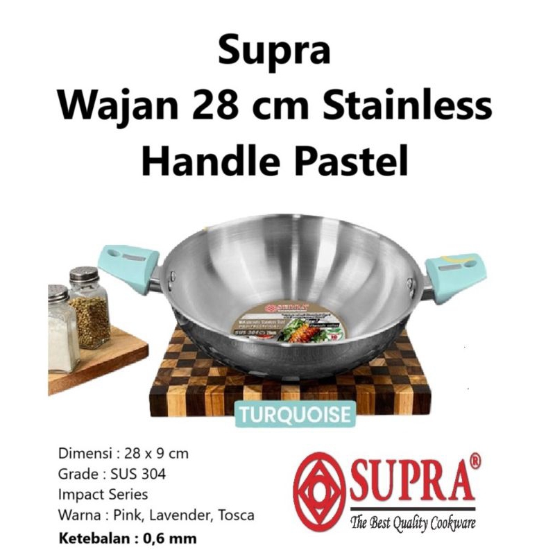 Wajan penggorengan SUPRA 28cm steanlis