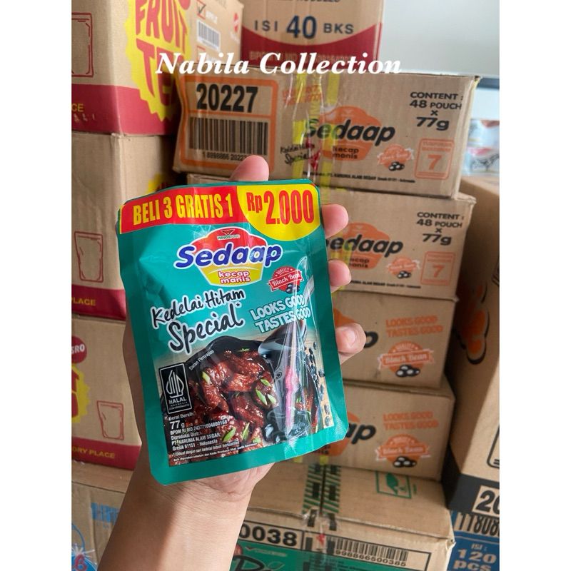 

[NC] Kecap Sedaap Kedelai Hitam 2000 / 77 Gram (8 Pcs)