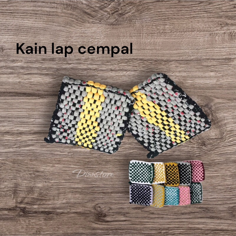 KAIN LAP CEMPAL PANCI PENAHAN PANAS / JAMPEL PANCI KOTAK-KOTAK / ALAS TATAKAN PANCI