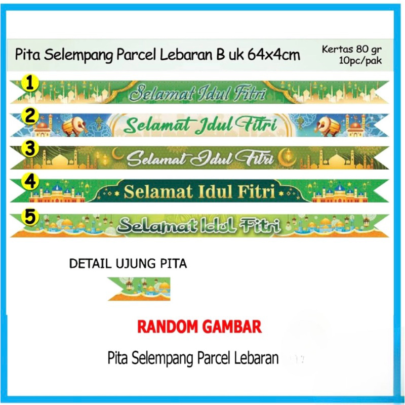 

Pita Parcel Idul Fitri 1 pack isi 10 pcs