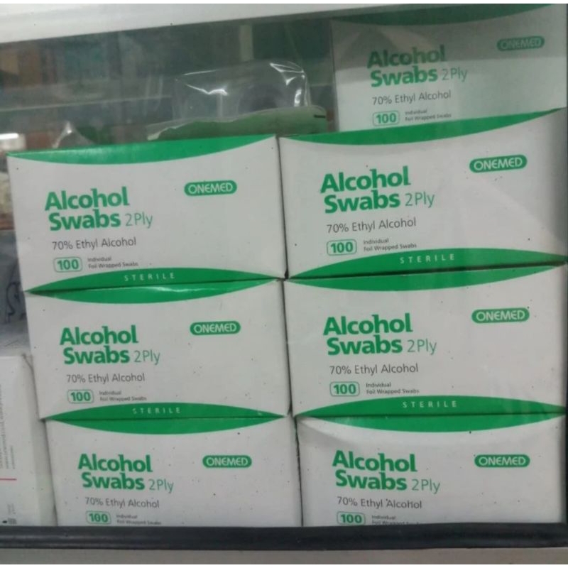 Alcohol swab 2 ply per box