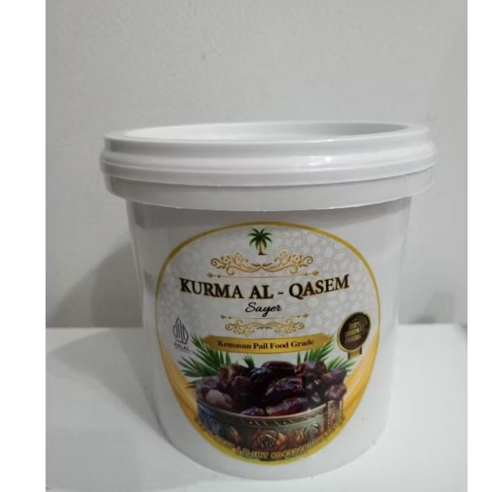 

Kurma Al Qhasim kemasan ember 500 gram,700 gram