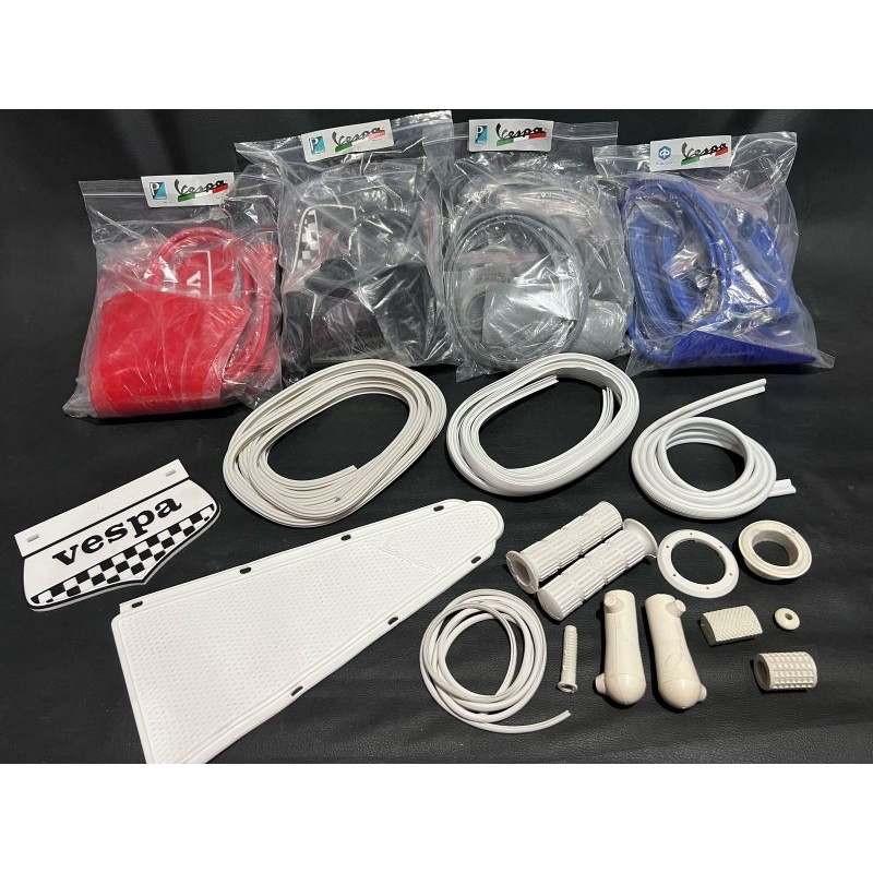 Karet body set tepong triplang lengkap vespa super sprint lokal Embos Vespa grade A bagus mengkilap 