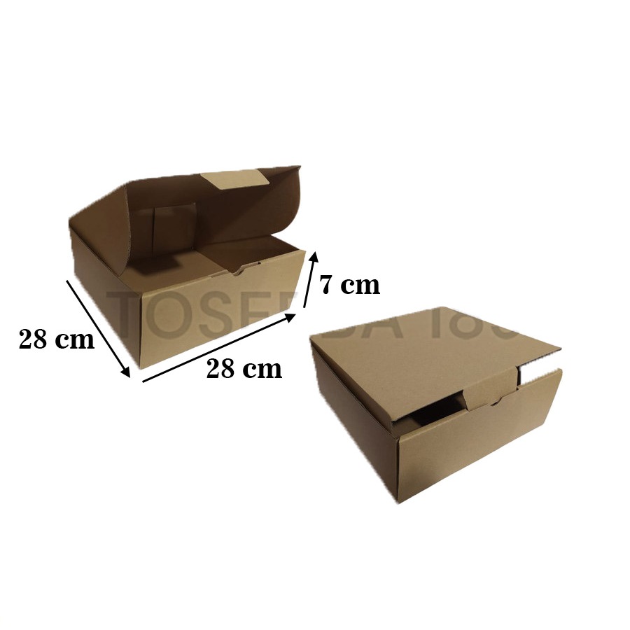 

Kardus Box Corrugated - Diecut Pizza - 28cm x 28cm x 7cm