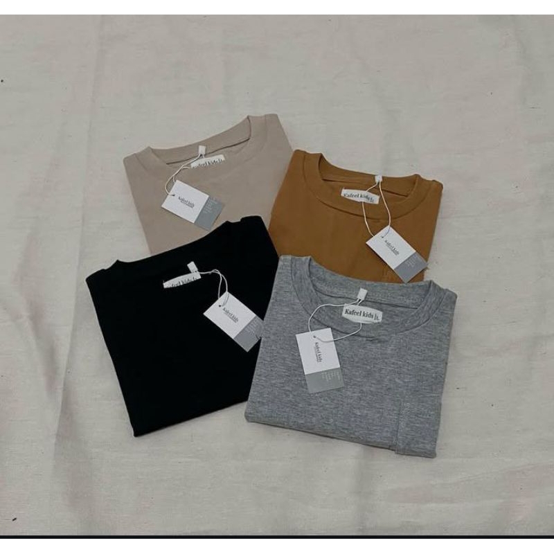 BASIC POCKET TEE | KAOS POLOS OVERSIZE ANAK | KAOS POLOS PREMIUM