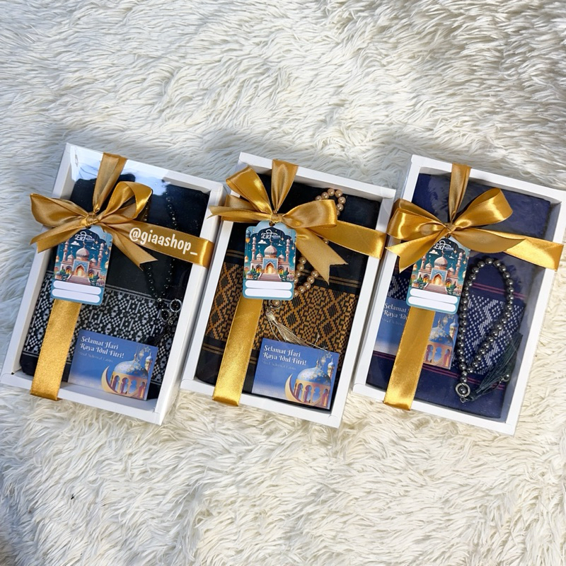 HAMPERS SARUNG DAN TASBIH/HAMPERS IDUL FITRI/HAMPERS RAMADHAN/HAMPERS LEBARAN/HAMPERS GIFTBOX SARUNG