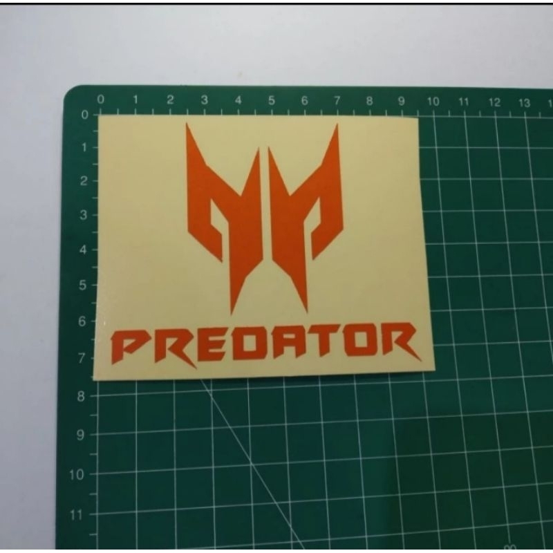 stiker cutting predator