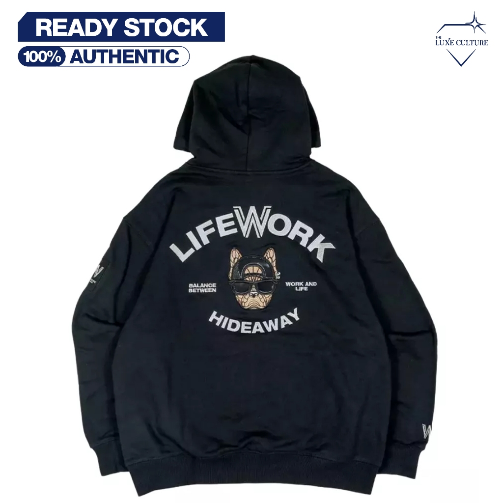 Lifework Ball Cap Hipdog Black Hoodie / Hoodie Branded Original