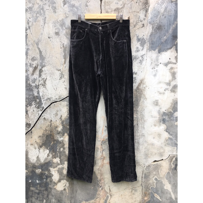yohji yamamoto velvet pants