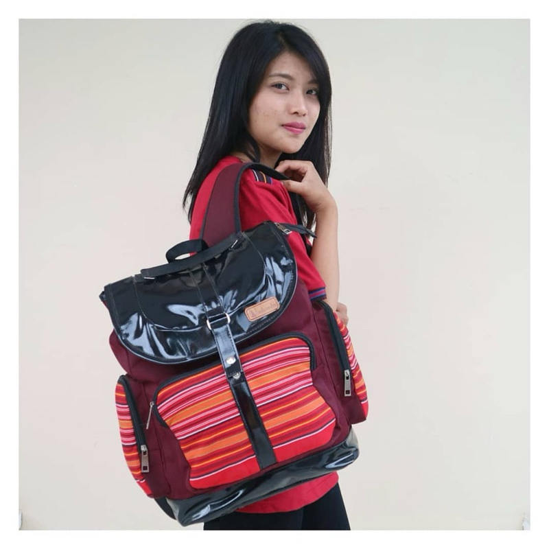 TAS RANSEL TENUN ASLI TORAJA MARARANG 167