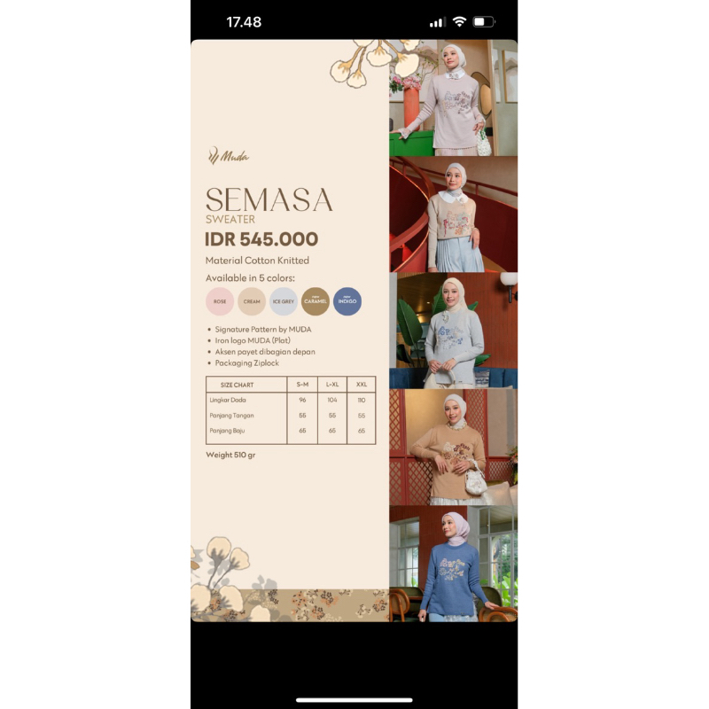 SEMASA SWEATER BY MUDA OFFICIAL