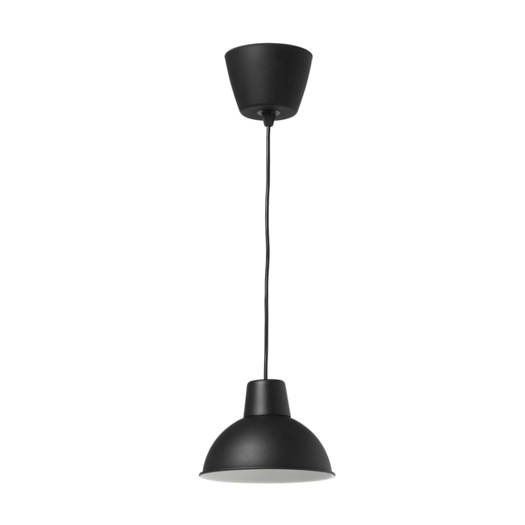 SKURUP Lampu gantung, hitam, 19 cm
