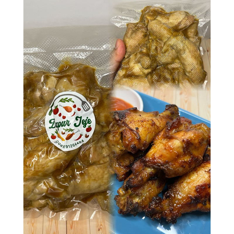 

Chicken Wings Garlic BBQ Flavor Halal Fresh 500gr 300gr