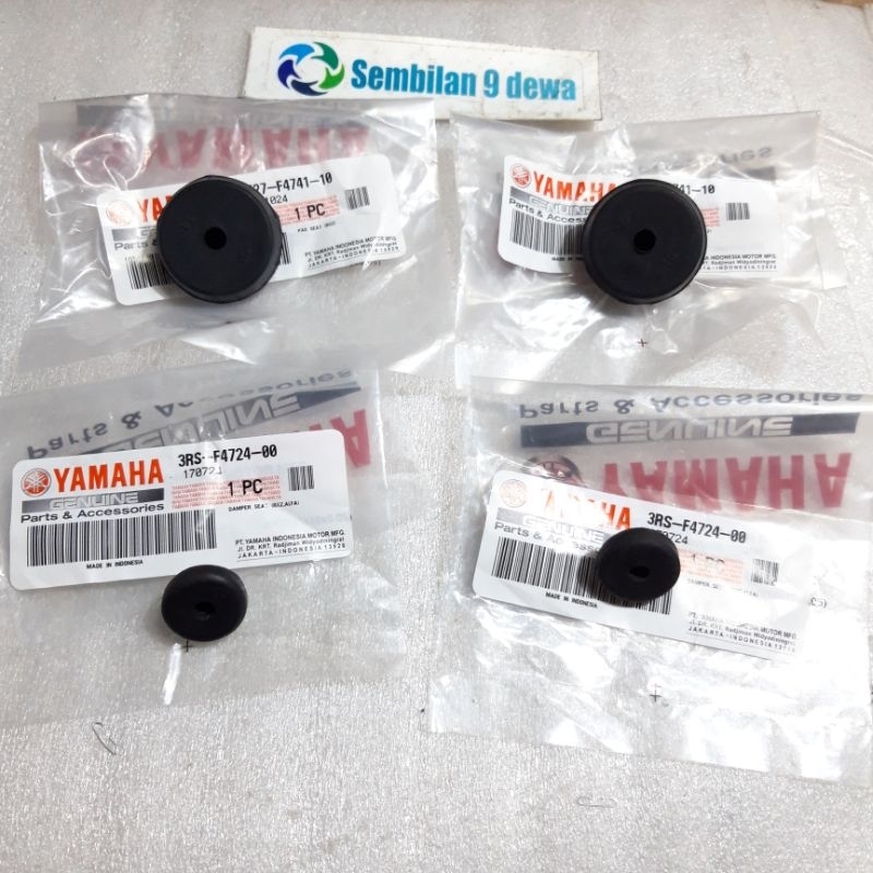 1 set karet jok bantalan bawah jok yamaha RXZ RZR RXZ catalyzer original yamaha
