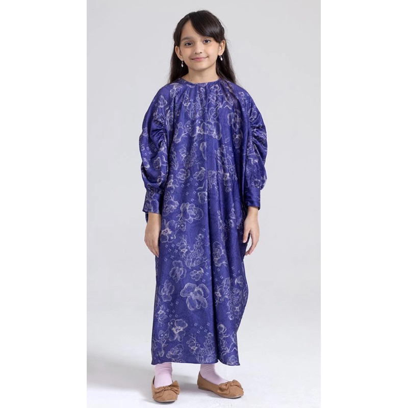 Kumala Dress Girl Riamiranda Selayar RM Raya Kaftan Anak Muslim Perempuan Ria Miranda Baju Lebaran I