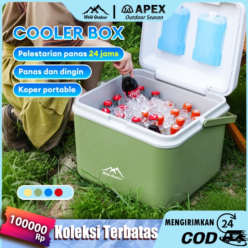 Casa_Nesia ApexCooler Box 6/10/16/30L Container Box Cooler Box Outdoor Ukuran Besar Picnic Cooler