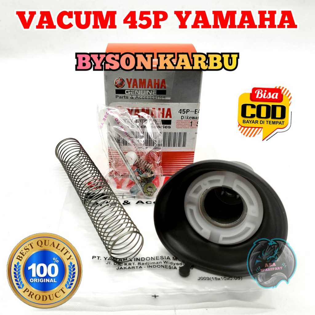 Vakum karburator 45P Asli Original Motor Yamaha Byson Karbu , Bison Pakum Fakum Carbu Karburator kab