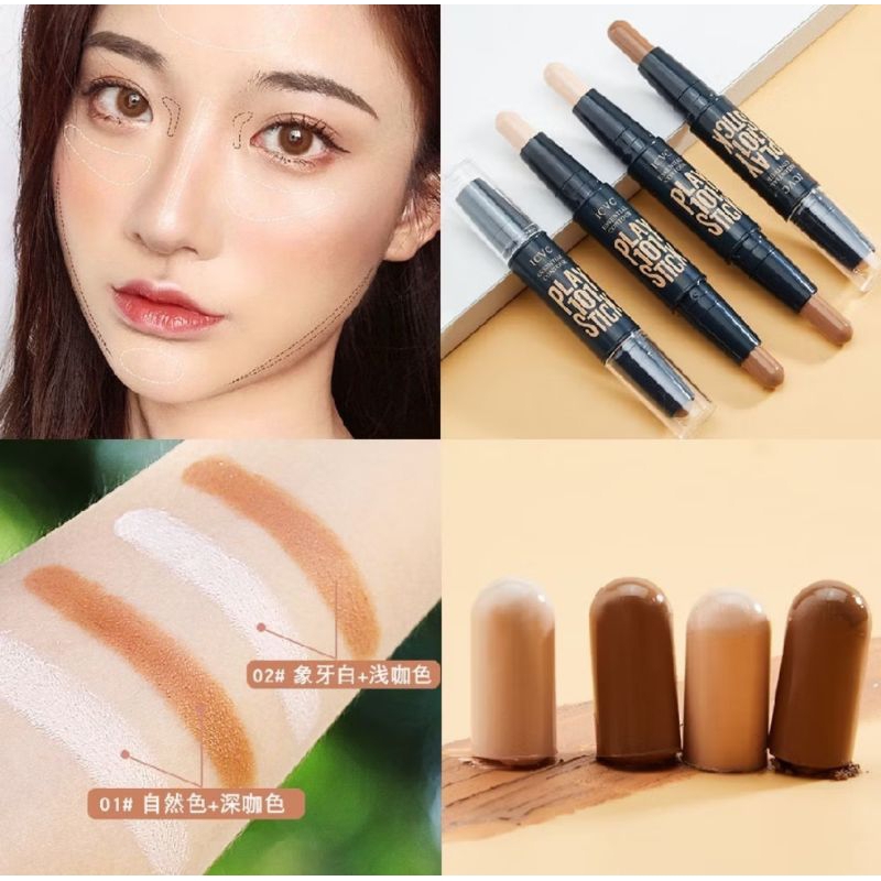 PLAY STICK COUNTOUR HIGHLIGHTER CONCEALER STICK CONTOUR DUO COLOUR GEOMETRI