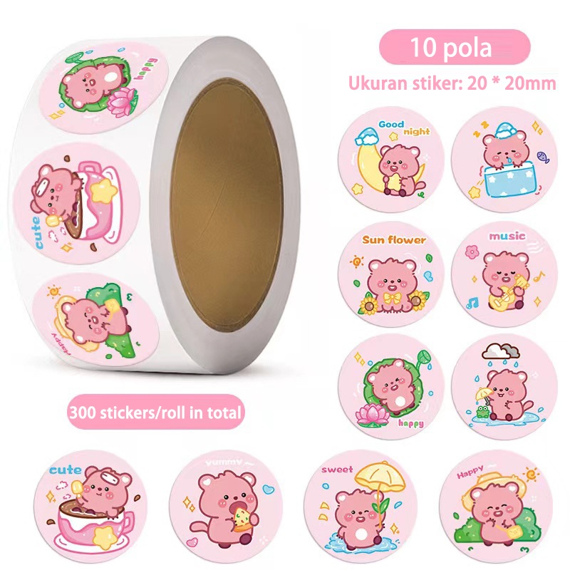 

Kapi Bara roll roll stiker dekoratif stiker anak-anak DIY stiker buku pegangan berang-berang lucu stiker Kotak