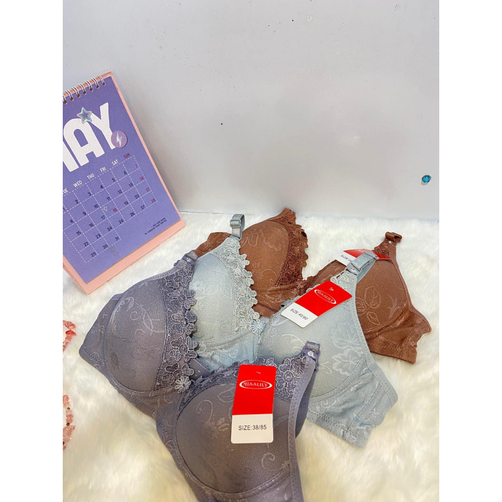 MISSLILY 918 - (1 PCS) BRA WANITA TANPA KAWAT MISSLILY SUPER SOFT BH MOTIF RENDA - MISSLILY 918