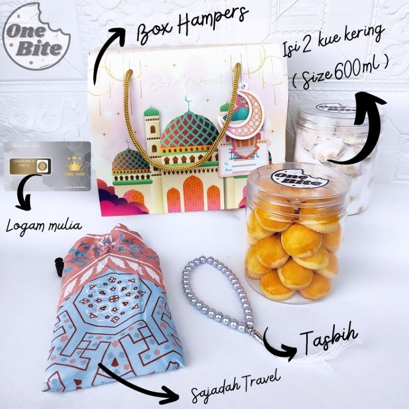 

Hampers lebaran box peach mewah | Hampers box kuker 600ml | kue kering | Hamper Ramadhan | Gift | Sajadah Travel | Kartu ucapan