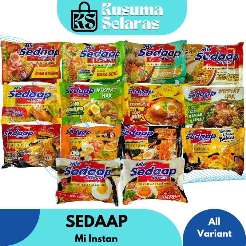 

Sedaap Mi Instan All Varian Goreng - Kuah