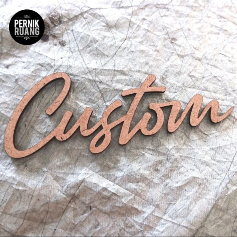Huruf Tulisan Bisa Custom Model Backdrop Dekorasi Merchendise